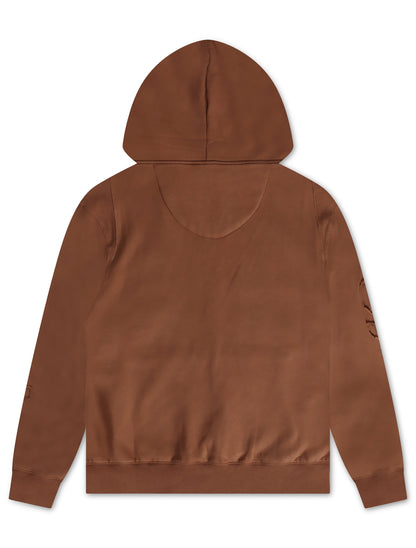 Smugglers Moon Woven Hoodie - Brown by Denim Exchange