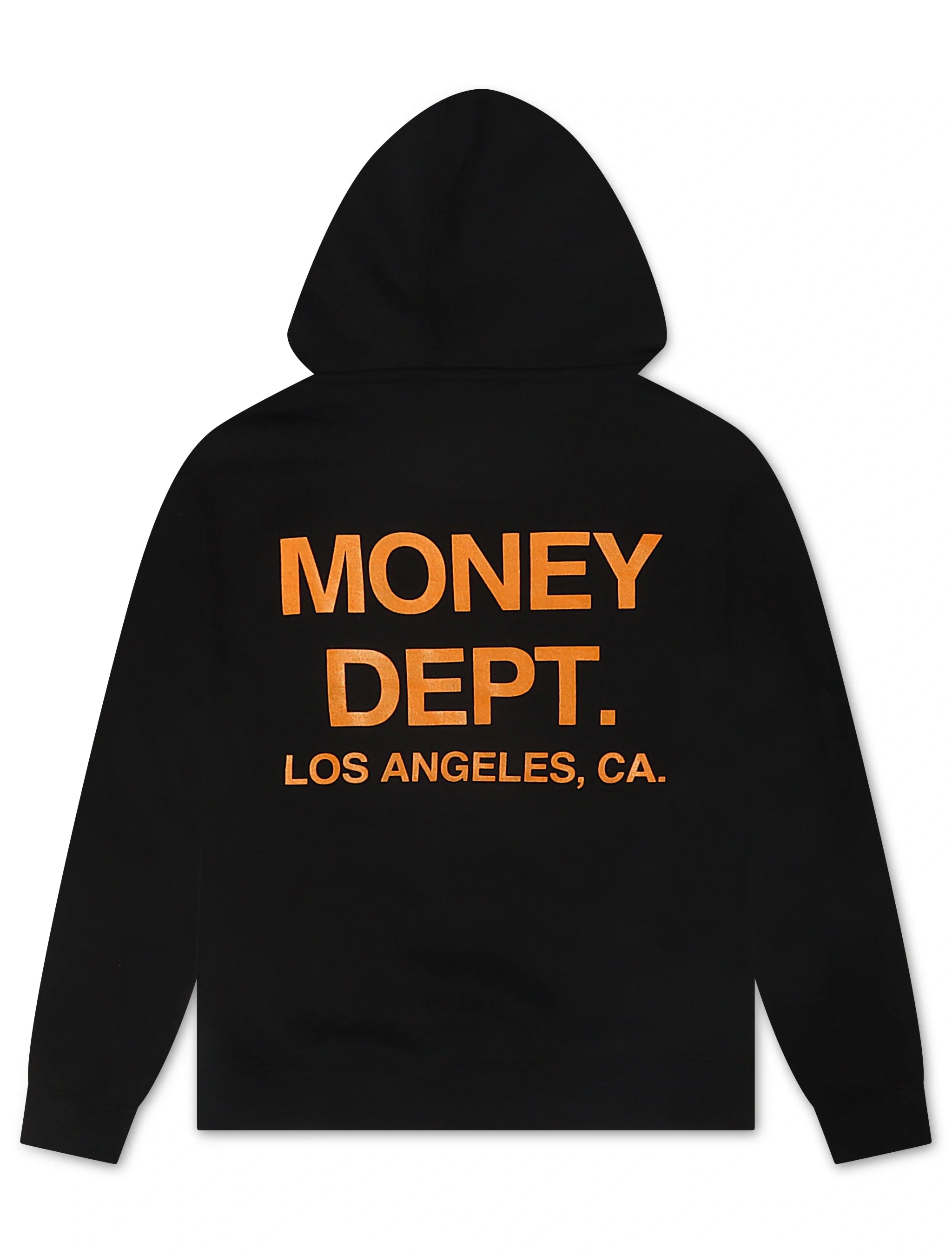 Money Dept. Print Hoodie - Black/Orange by Denim Exchange