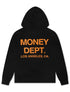 Money Dept. Print Hoodie - Black/Orange by Denim Exchange