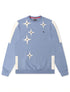 Makobi Star Rhinestone Crewneck - Smoke Blue by Denim Exchange