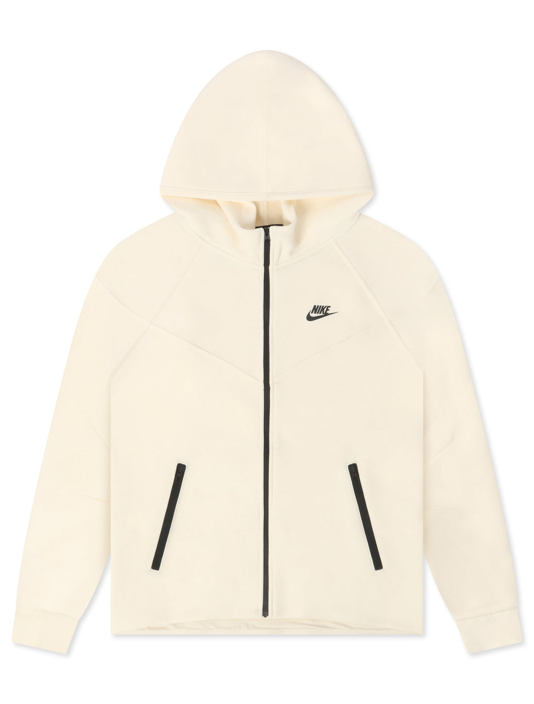 Nike Mens Sportswear Tech Fleece Full-Zip Hoodie - Cream by Denim Exchange