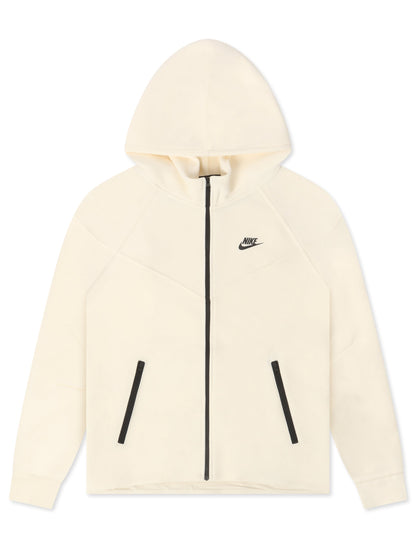 Nike Mens Sportswear Tech Fleece Full-Zip Hoodie - Cream by Denim Exchange