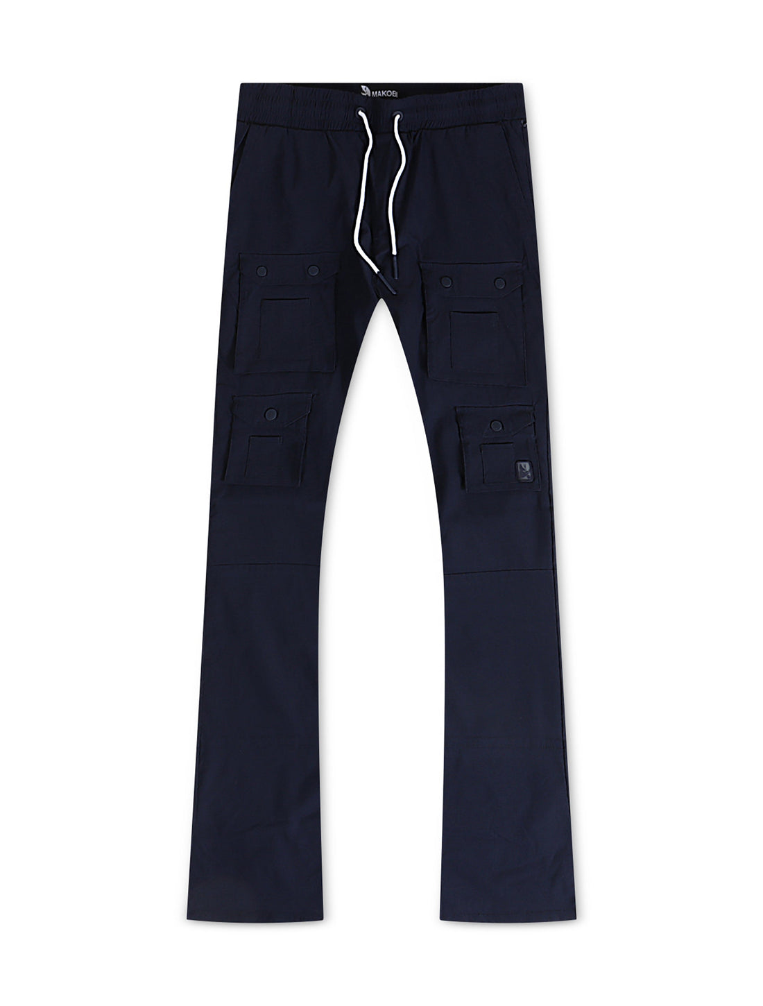 Makobi Colton Nylon Cargo Pants - Navy by Denim Exchange
