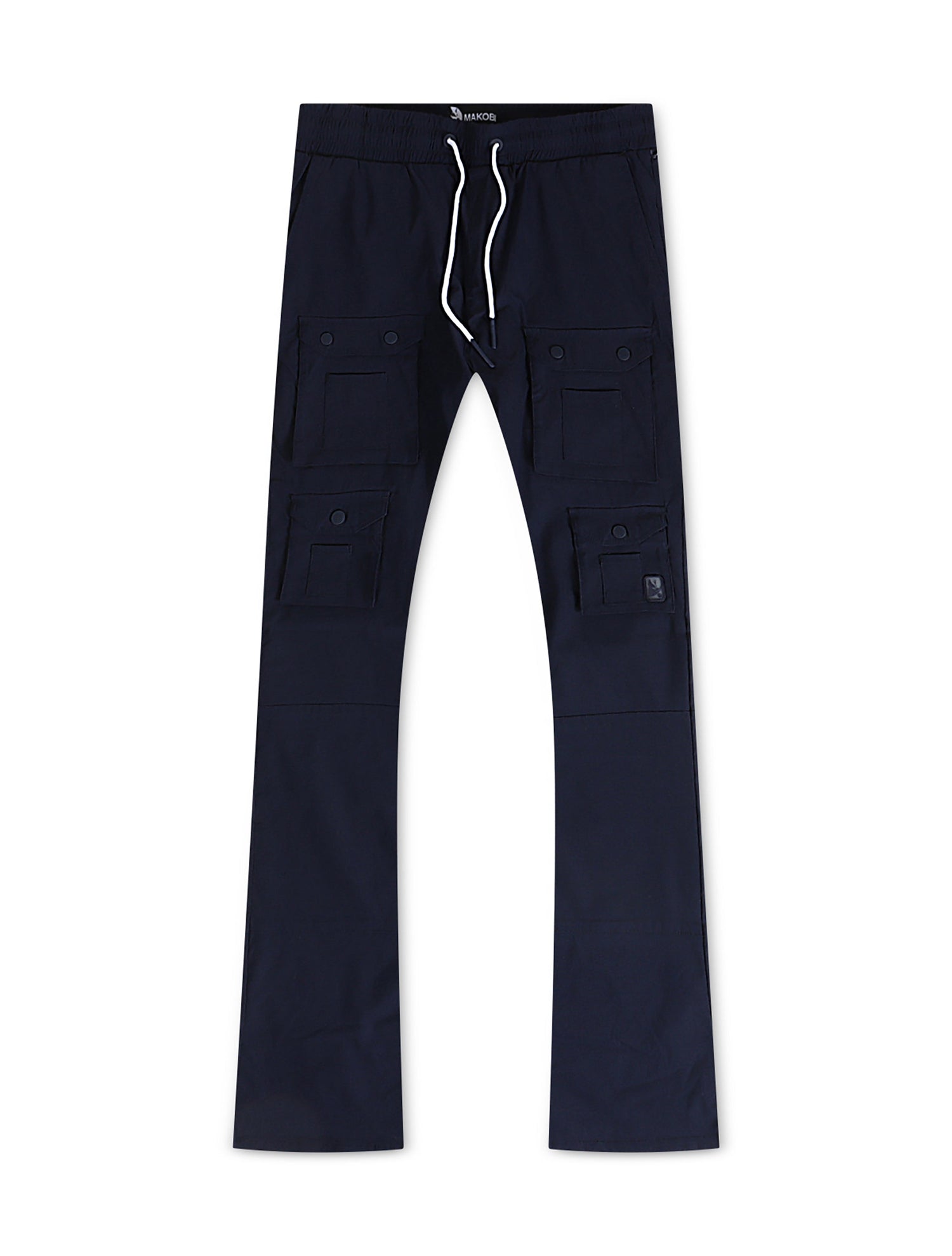 Makobi Colton Nylon Cargo Pants - Navy by Denim Exchange