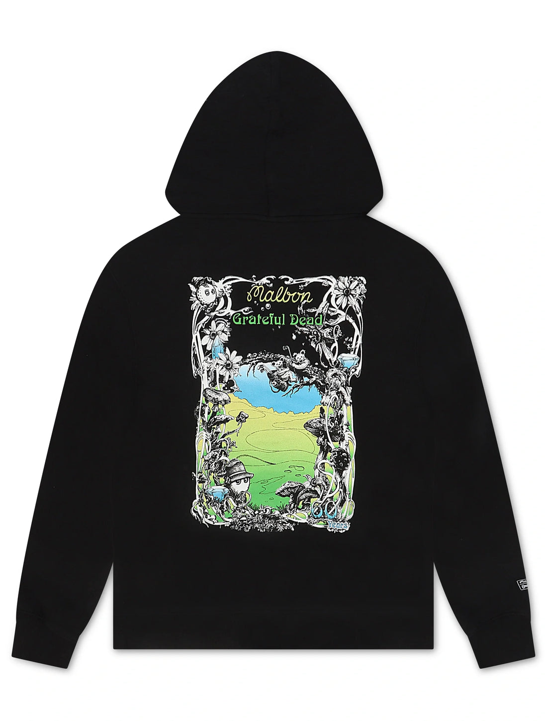 Malbon Grateful Dead Fesque Hoodie - Black by Denim Exchange