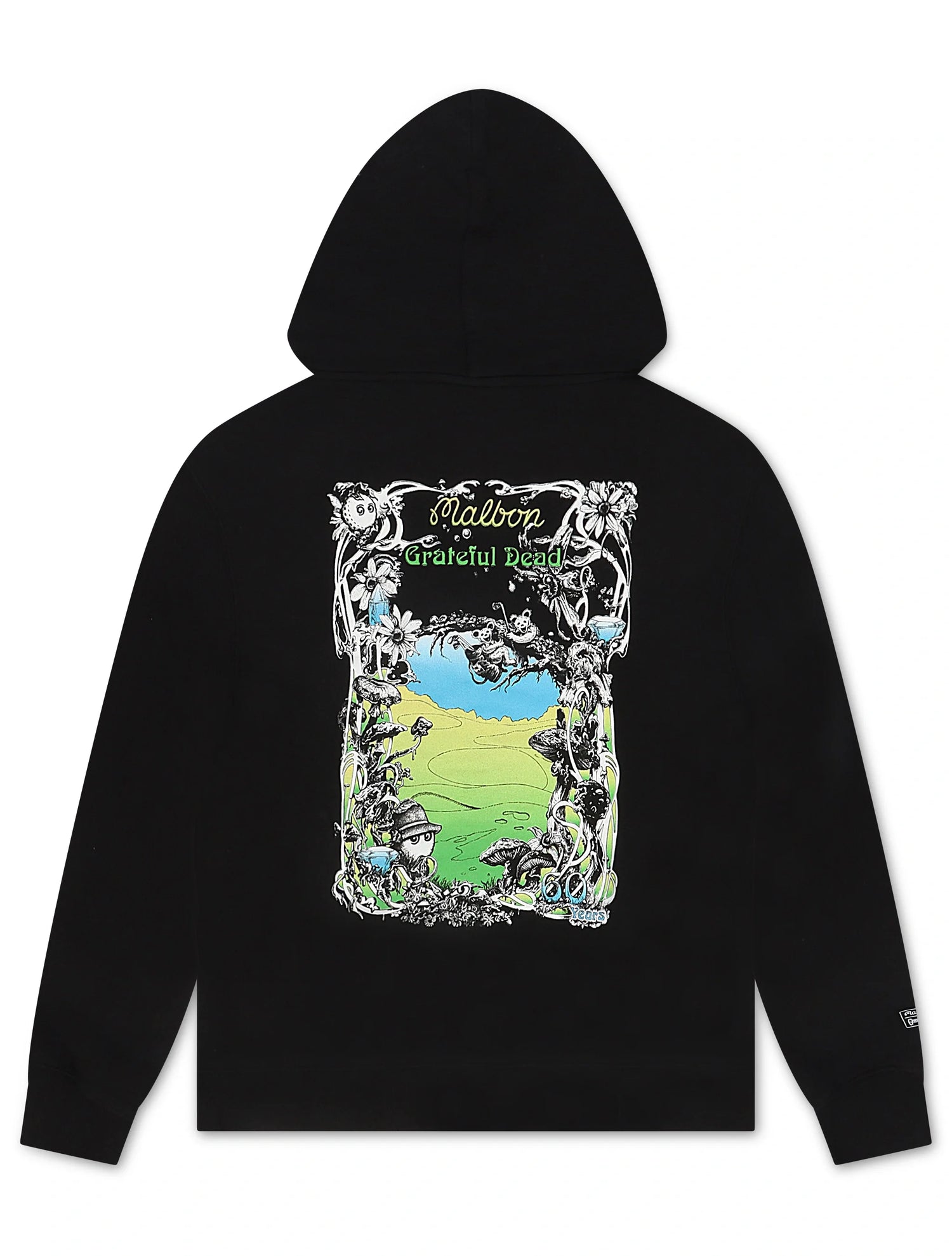 Malbon Grateful Dead Fesque Hoodie - Black by Denim Exchange