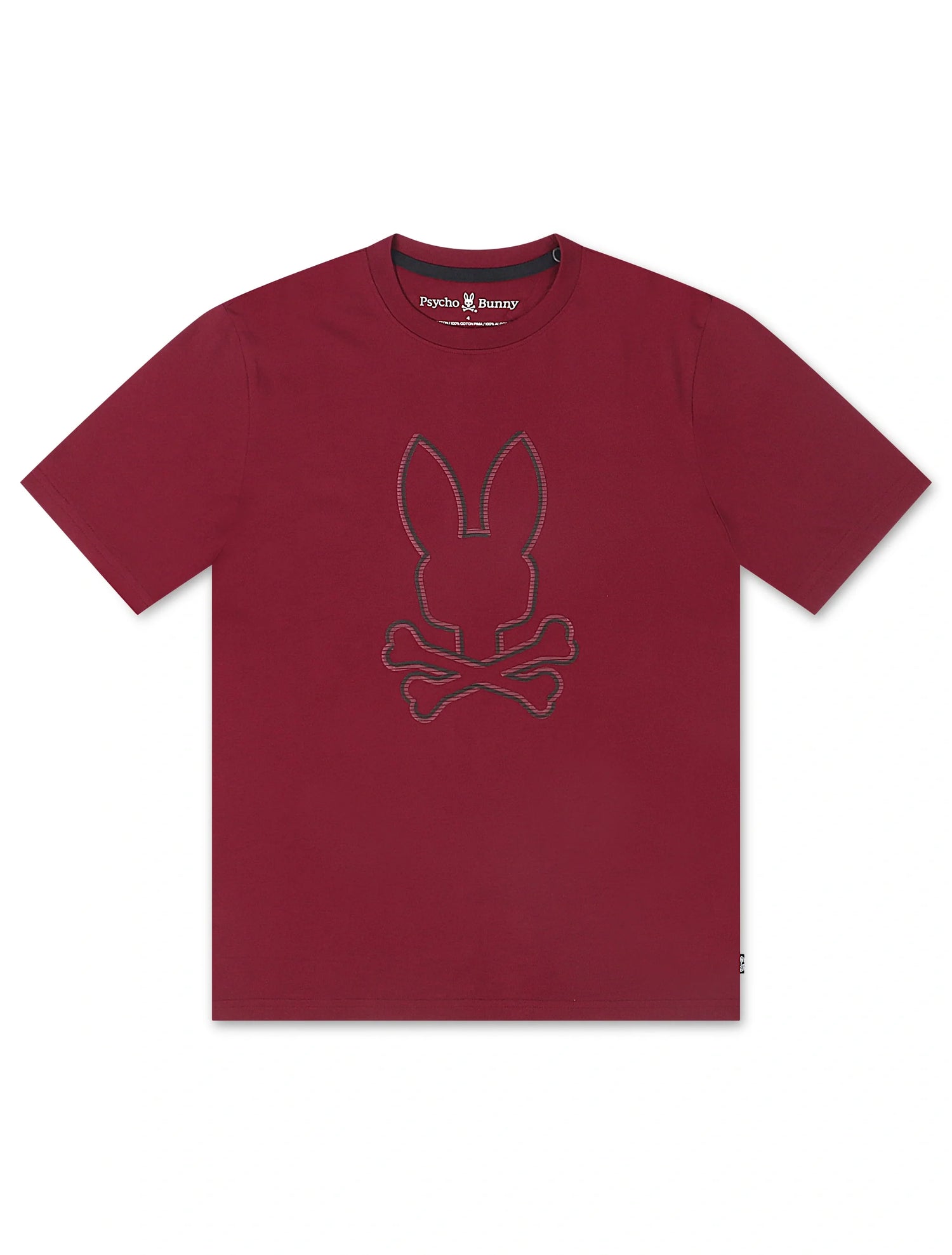Psycho Bunny Hamilton Graphic Tee - Crimson by Denim Exchange