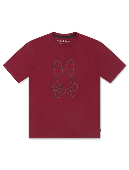 Psycho Bunny Hamilton Graphic Tee - Crimson by Denim Exchange
