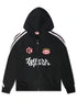 Red Letters x Cam Newton Rhinestone Hoodie - Black by Denim Exchange