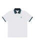 Psycho Bunny Montebello Pique Polo - White by Denim Exchange