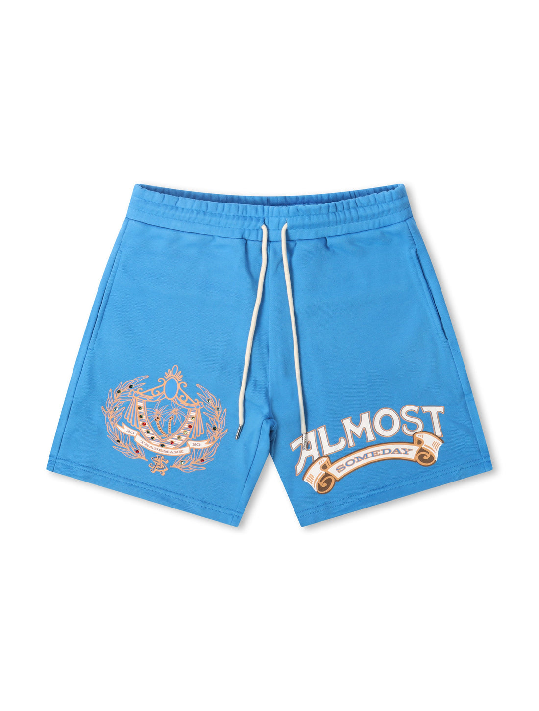 Almost Someday Royale Terry Shorts - Blue by Denim Exchange