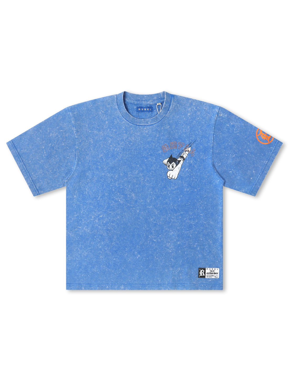Rebel Denim Astro Boy Cropped Tee - Royal by Denim Exchange