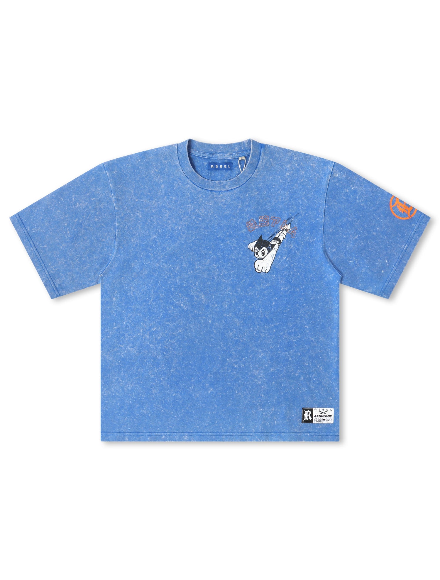 Rebel Denim Astro Boy Cropped Tee - Royal