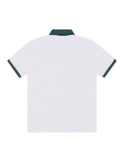 Psycho Bunny Montebello Pique Polo - White by Denim Exchange