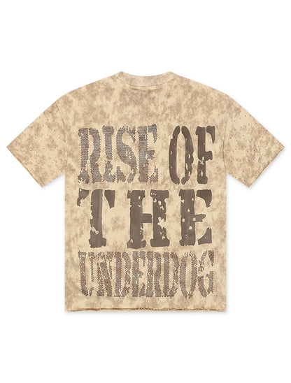 Bkys Contender Cropped Tee - Beige by Denim Exchange