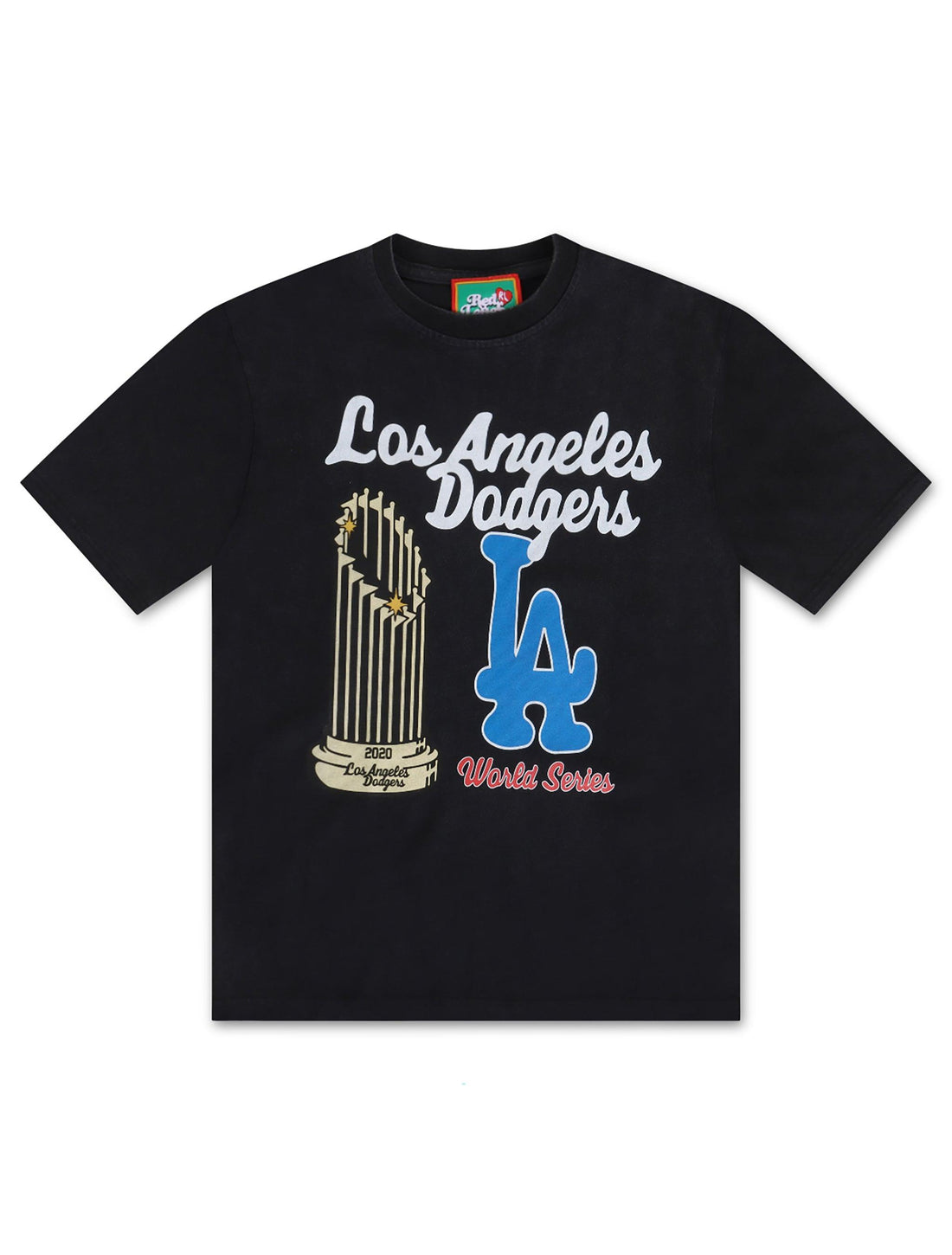Red Letters La World Champs Tee - Vintage Black by Denim Exchange