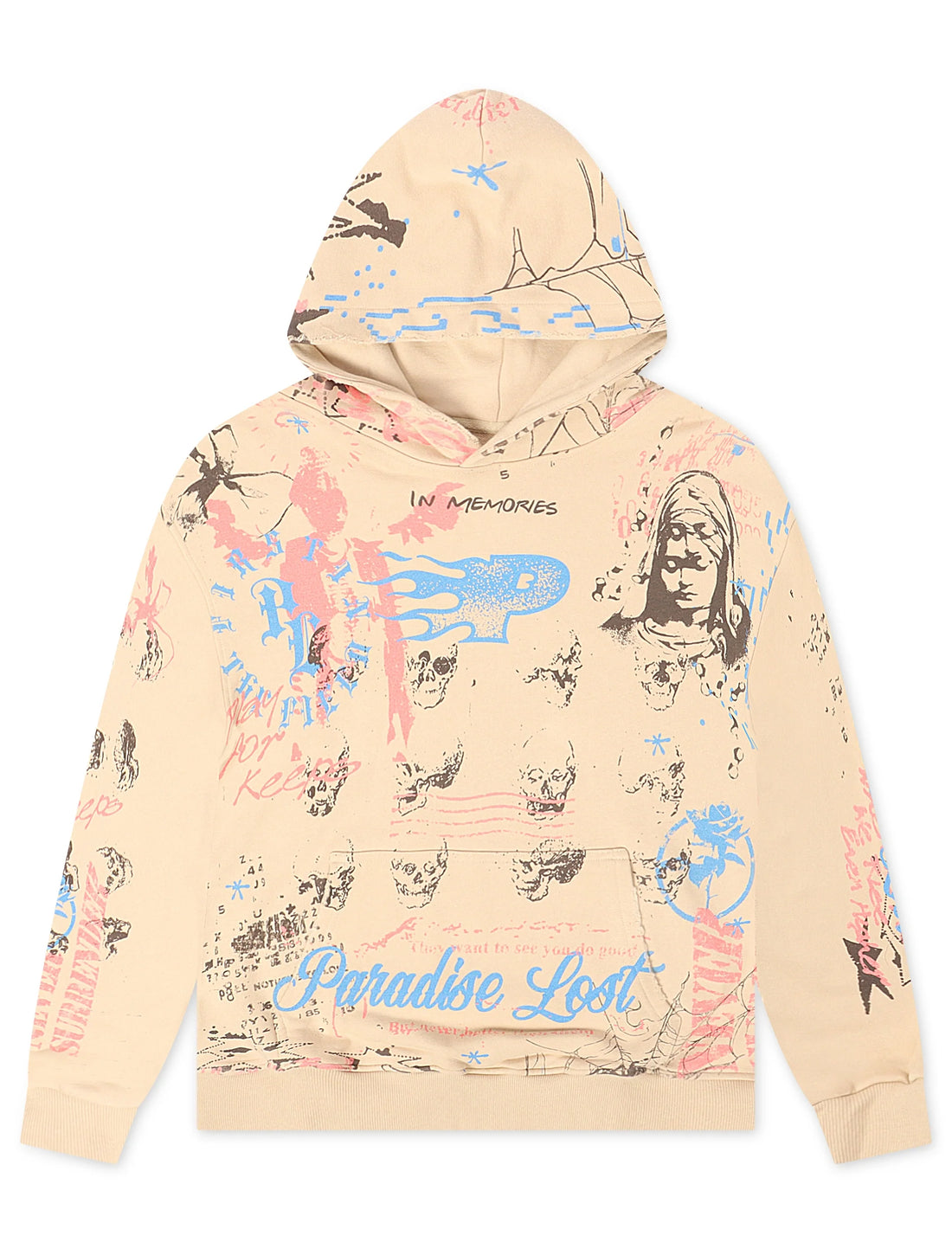 Paradise Lost Memories of the Lost Hoodie - Multi by Denim Exchange