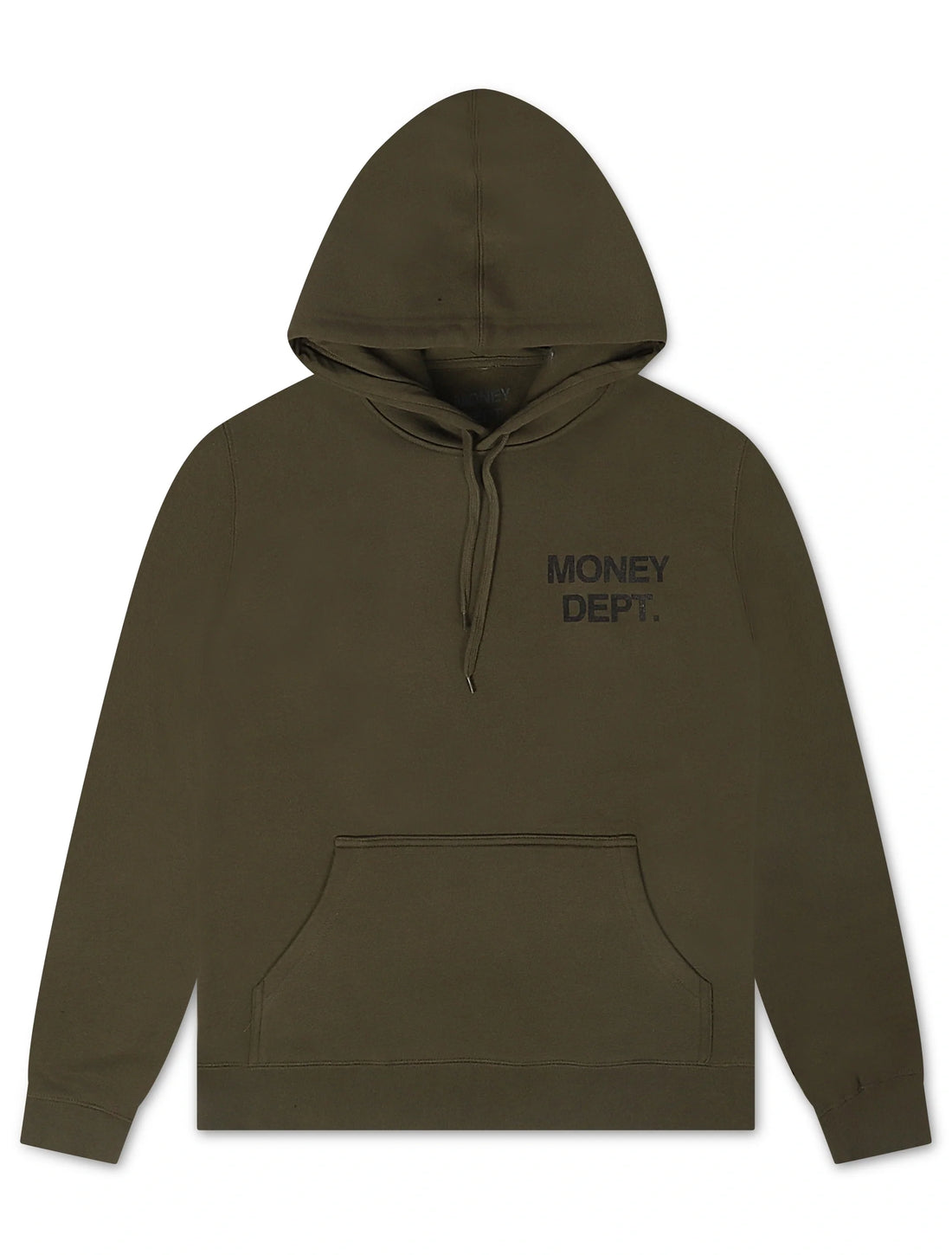 Money Dept. Print Hoodie - Olive/Black by Denim Exchange