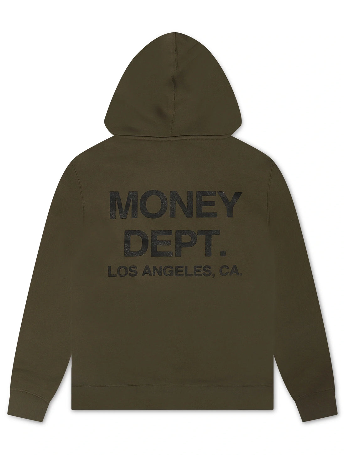 Money Dept. Print Hoodie - Olive/Black by Denim Exchange