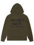 Money Dept. Print Hoodie - Olive/Black by Denim Exchange