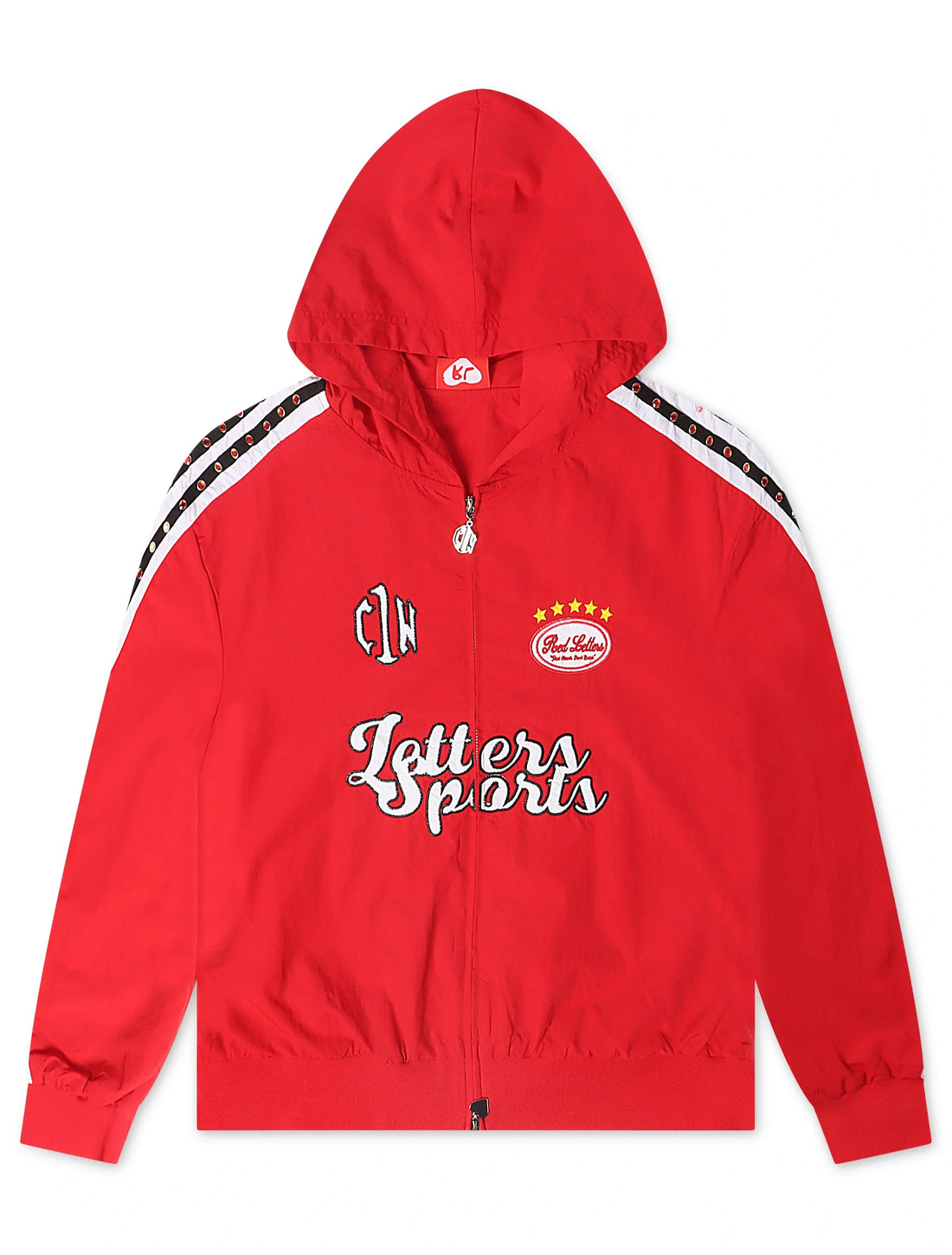 Red Letters x Cam Newton Rhinestone Hoodie - Red by Denim Exchange