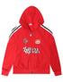 Red Letters x Cam Newton Rhinestone Hoodie - Red by Denim Exchange