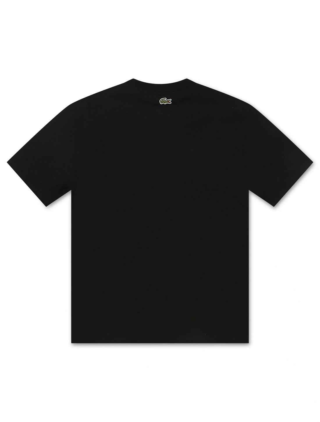 Lacoste Classic Fit Cotton Print Jersey Tee - Black by Denim Exchange