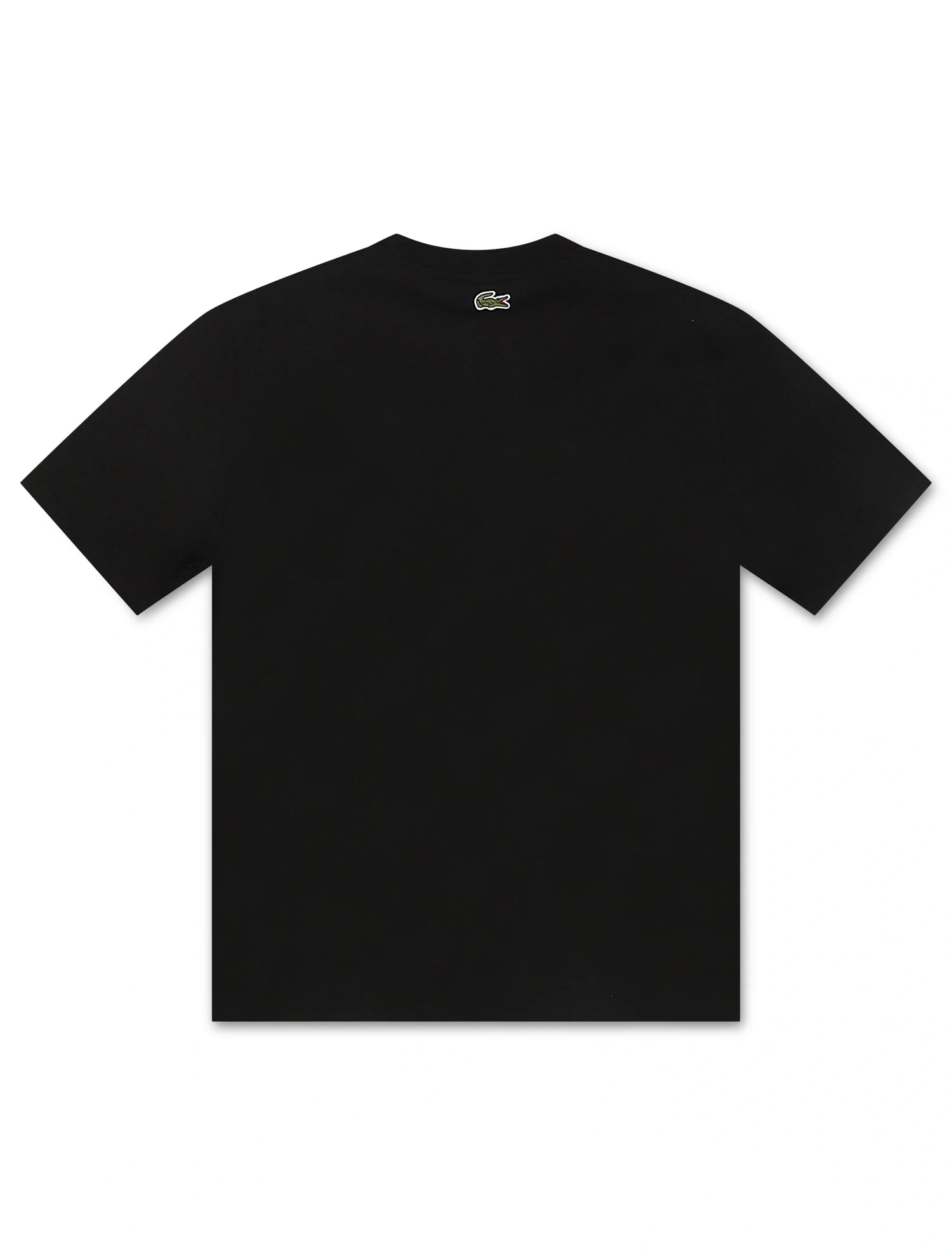 Lacoste Classic Fit Cotton Print Jersey Tee - Black by Denim Exchange