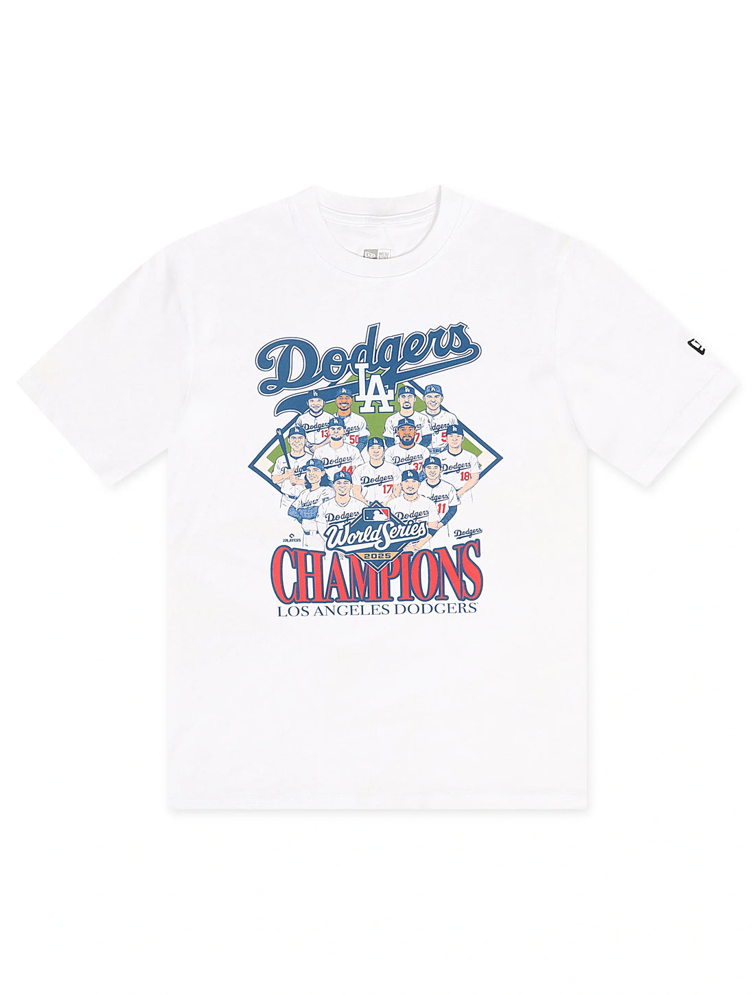New Era LA Dodgers Portrait Tee - White by Denim Exchange
