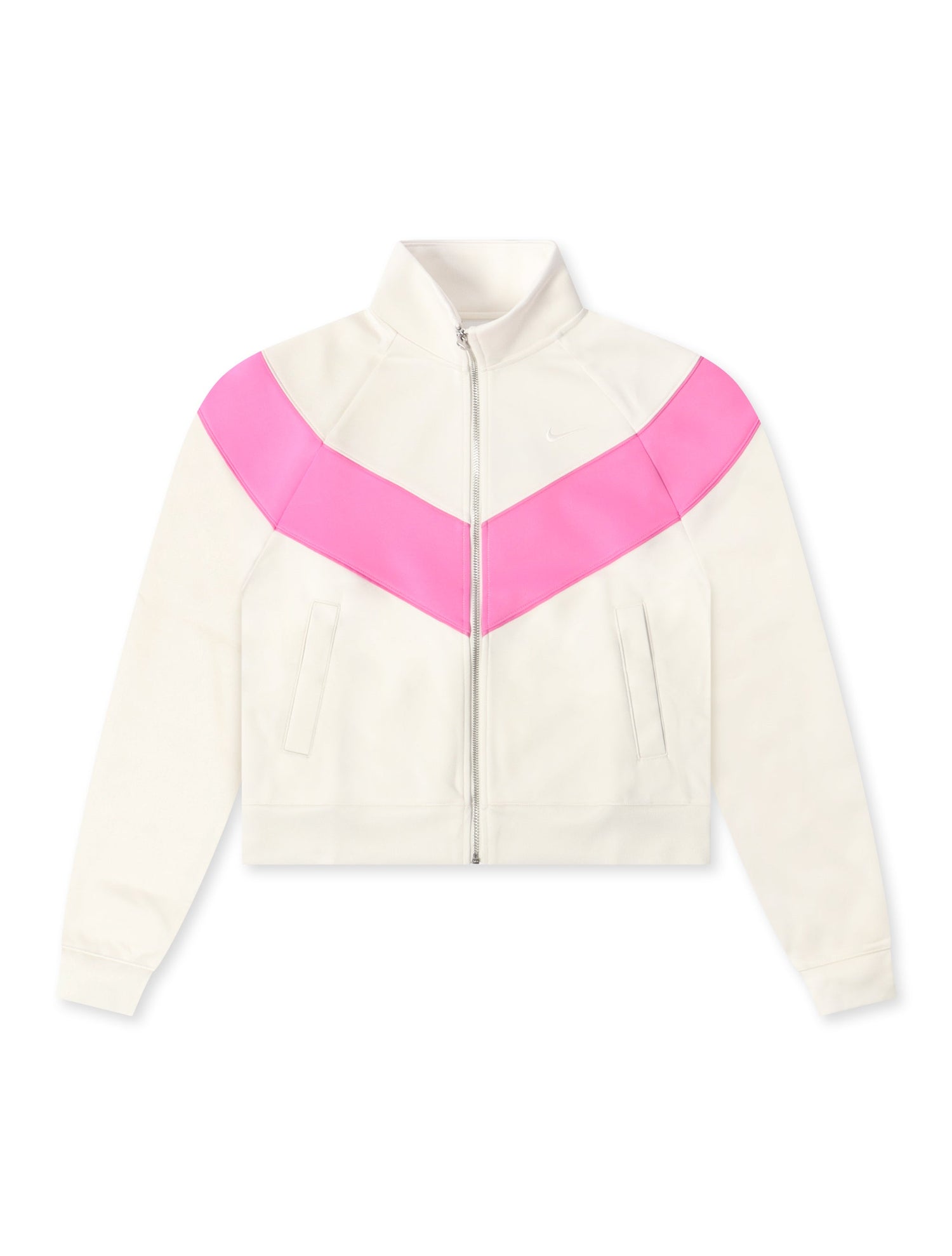 Nike Womens Sportswear Windrunner Knit Jacket - Sail/Playful Pink by Denim Exchange