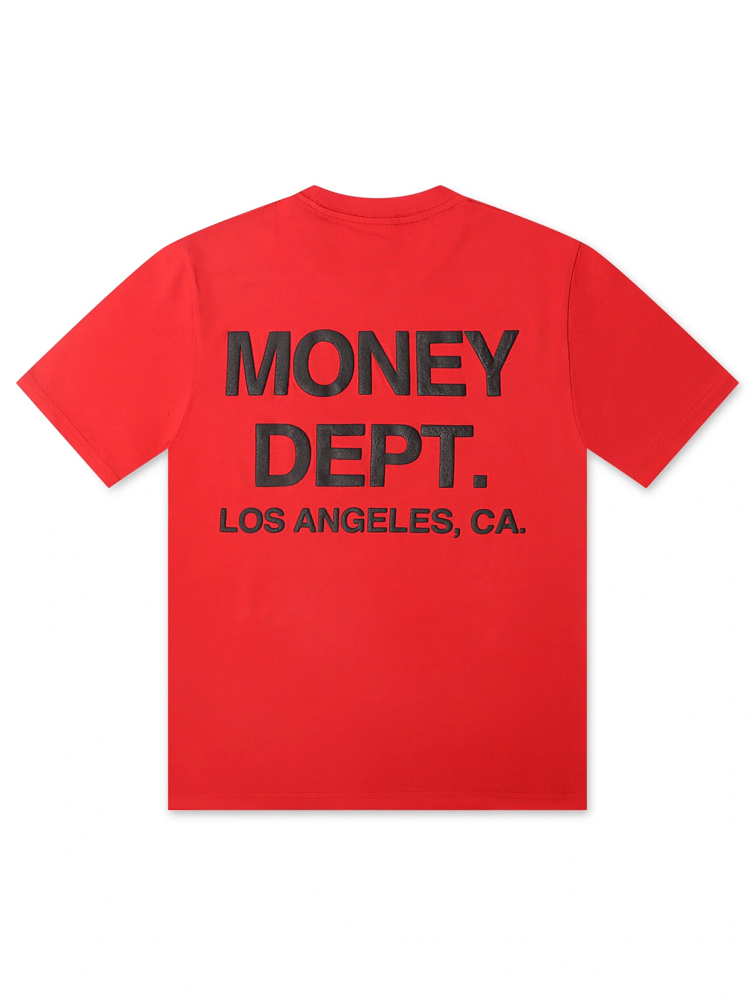 Money Dept. Los Angeles Puff Print Tee - Red/Black by Denim Exchange