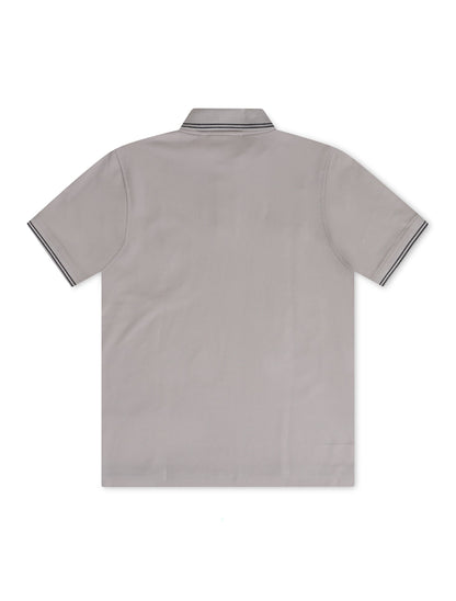 Psycho Bunny Milton Pique Polo - Oyster by Denim Exchange