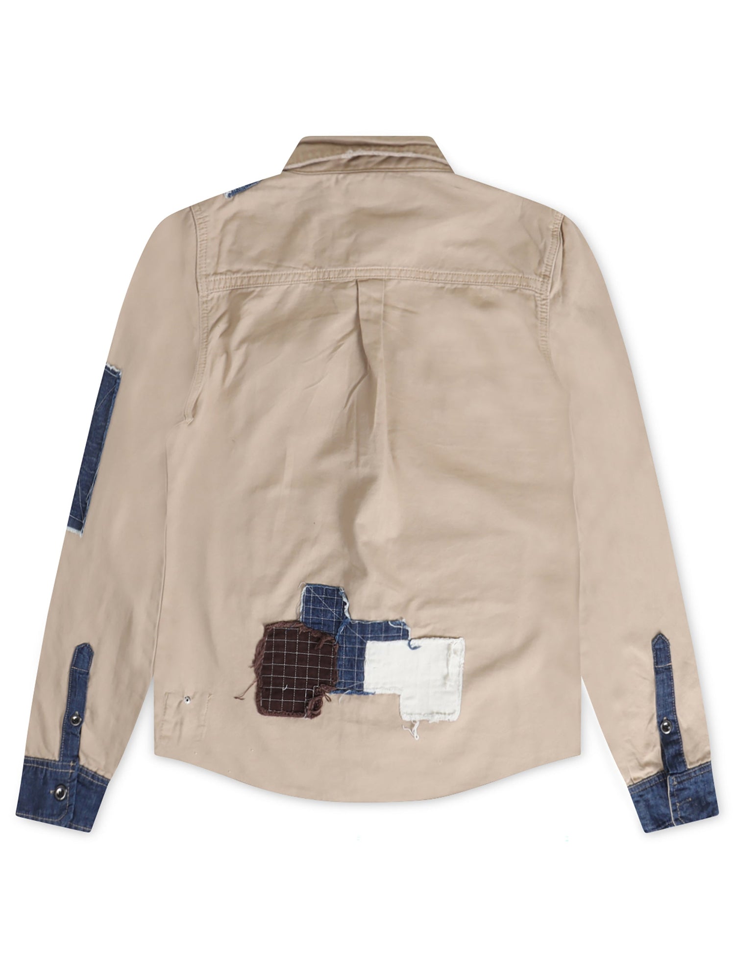 Smugglers Moon Button Up Woven Top - Khaki Plaid by Denim Exchange