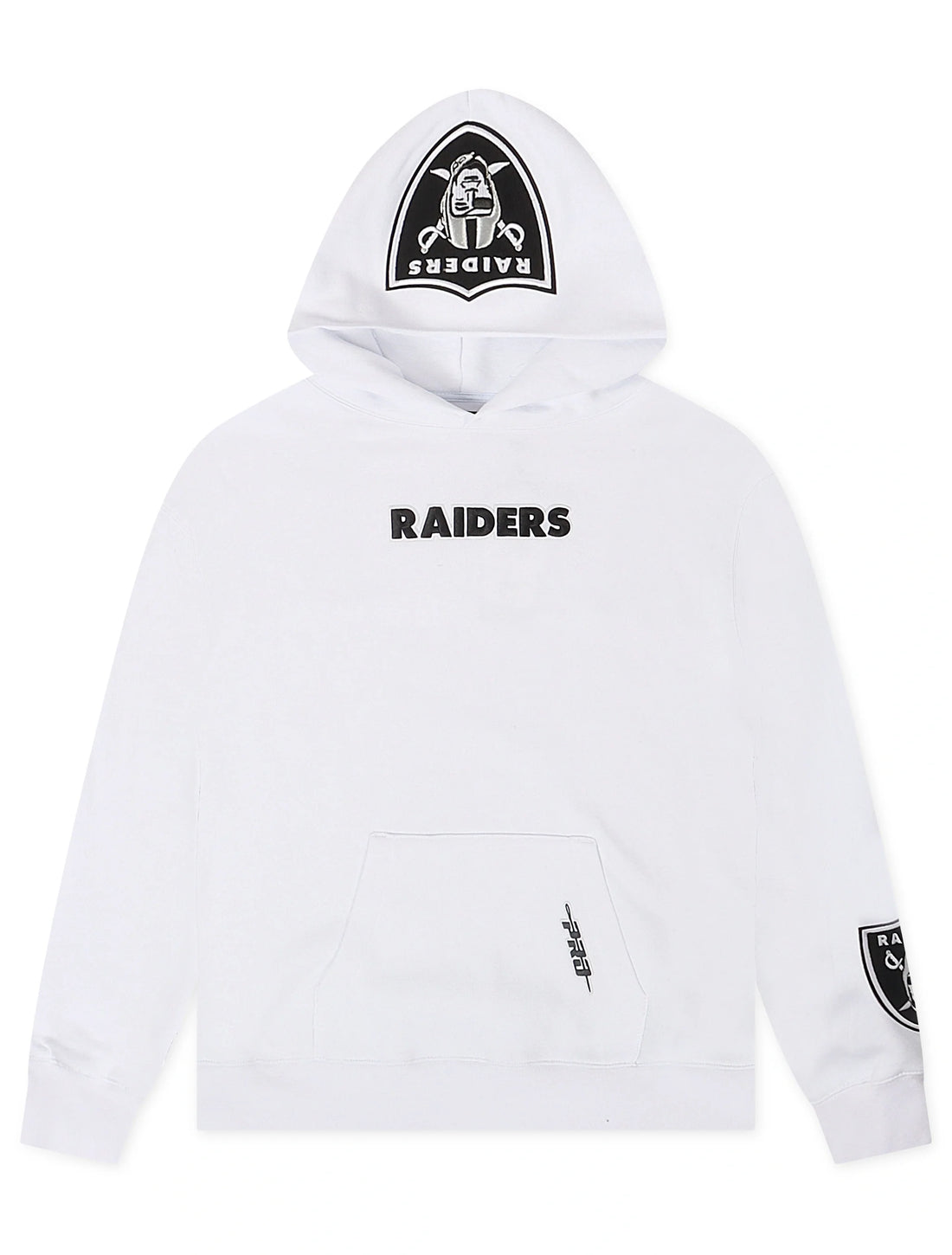 Pro Standard Las Vegas Raiders Wingspan Drop Shoulder Hoodie - White by Denim Exchange