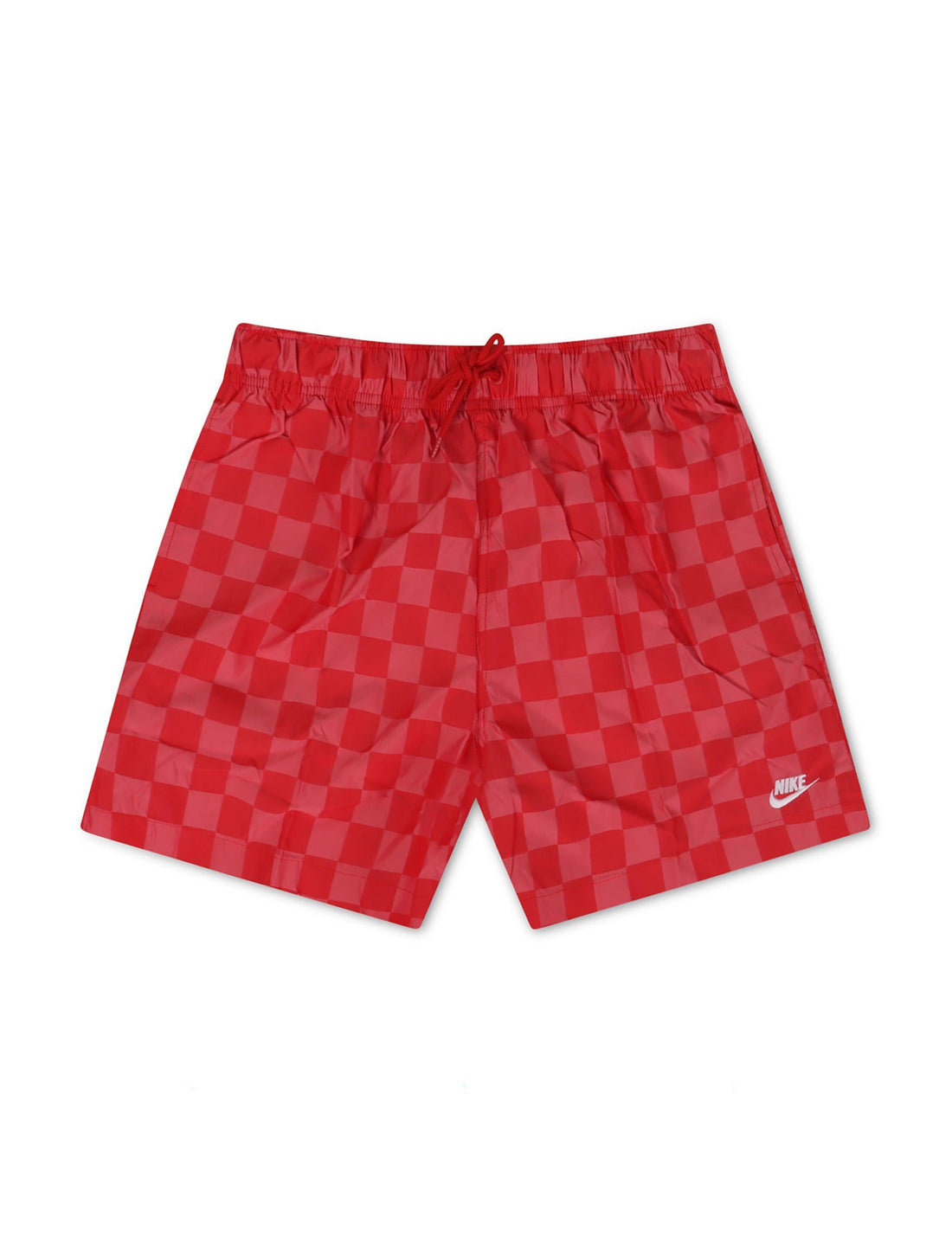 Nike Mens Club Shorts - Checkered Red by Denim Exchange