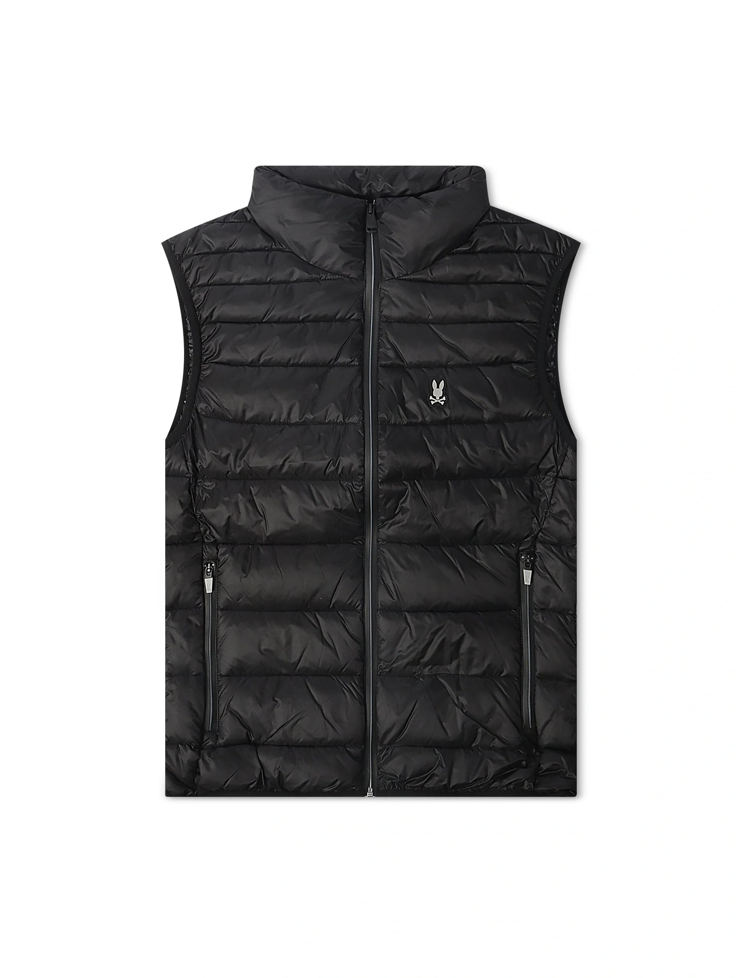 Psycho Bunny Blythe Packable Puffer Vest - Black by Denim Exchange
