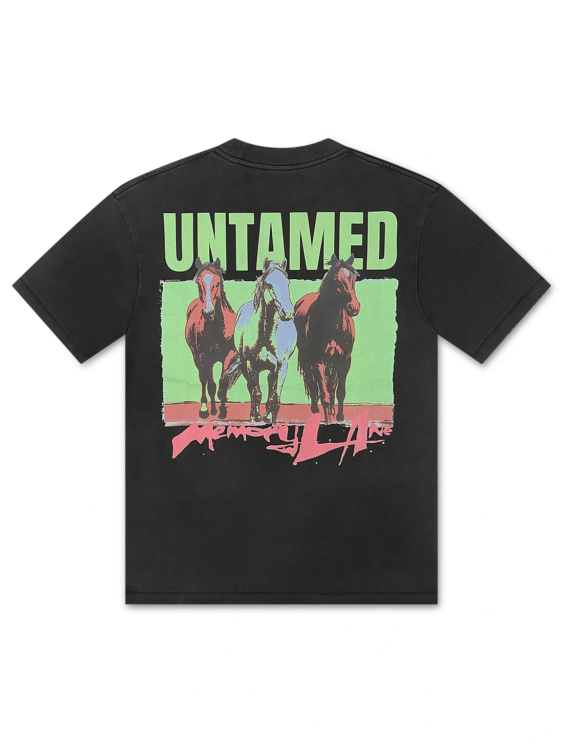 Memory Lane Untamed Tee - Vintage Black by Denim Exchange