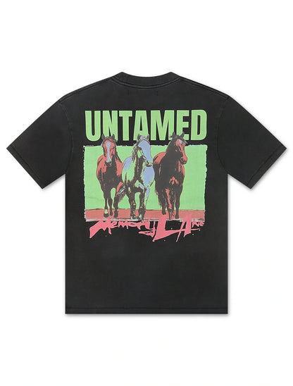 Memory Lane Untamed Tee - Vintage Black by Denim Exchange