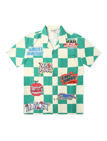 Almost Someday Hendrix Button Up - Green by Denim Exchange