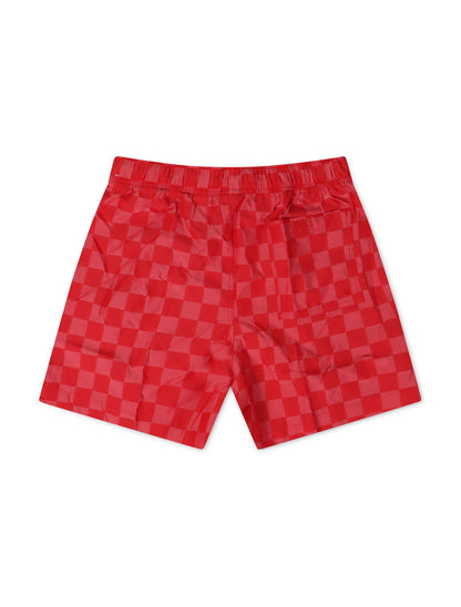 Nike Mens Club Shorts - Checkered Red by Denim Exchange