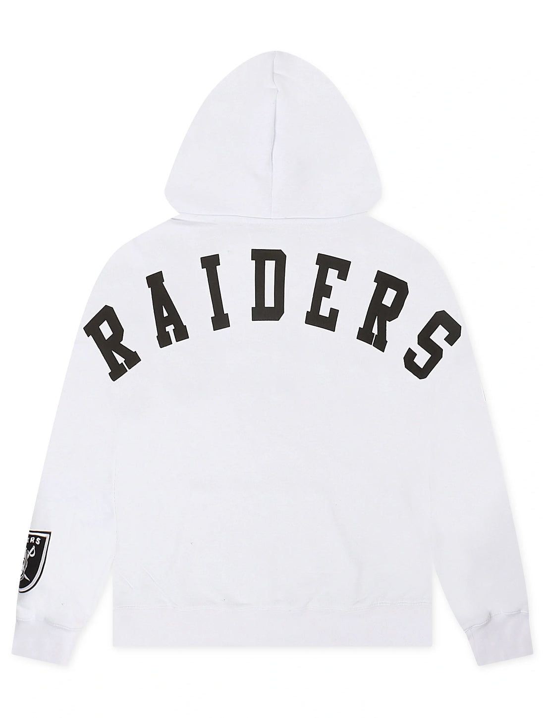 Pro Standard Las Vegas Raiders Wingspan Drop Shoulder Hoodie - White by Denim Exchange