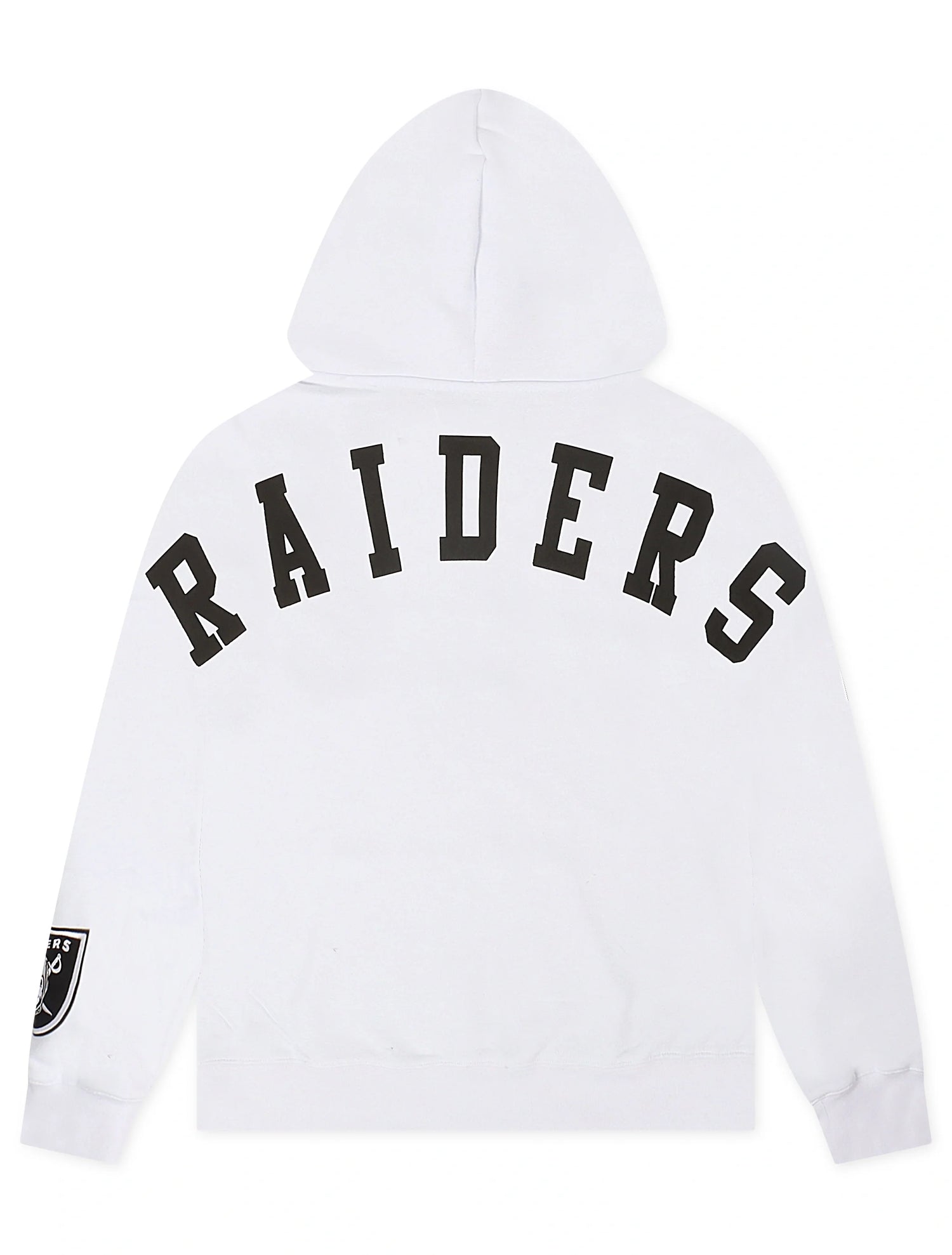 Pro Standard Las Vegas Raiders Wingspan Drop Shoulder Hoodie - White by Denim Exchange