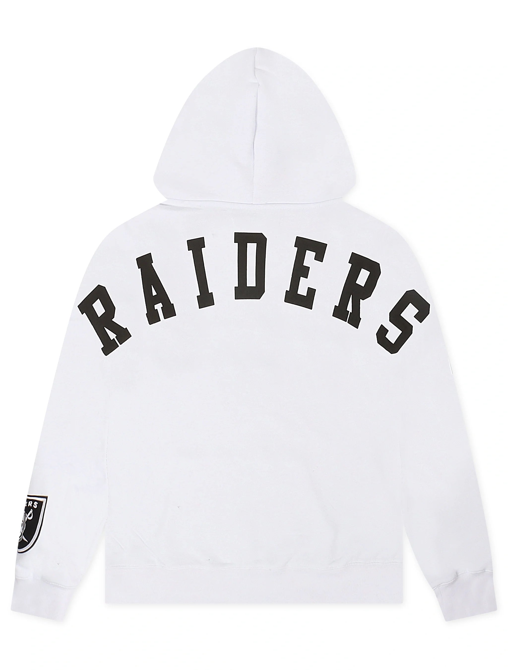 Pro Standard Las Vegas Raiders Wingspan Drop Shoulder Hoodie - White by Denim Exchange