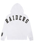 Pro Standard Las Vegas Raiders Wingspan Drop Shoulder Hoodie - White by Denim Exchange