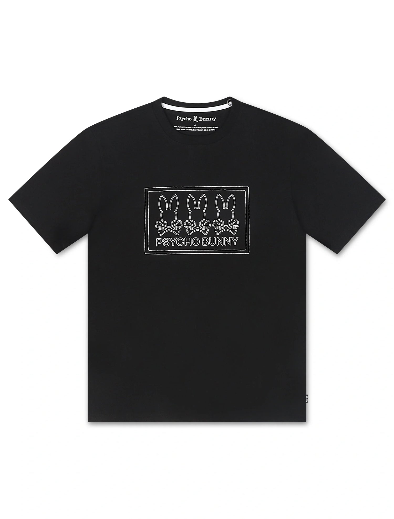 Psycho Bunny Tacoma Graphic Tee - Black by Denim Exchange