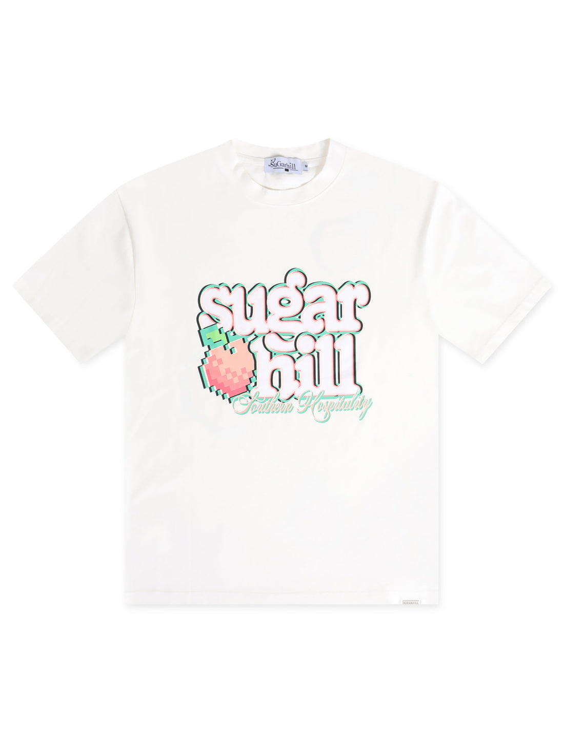 Sugarhill Peaches T-Shirt - White by Denim Exchange