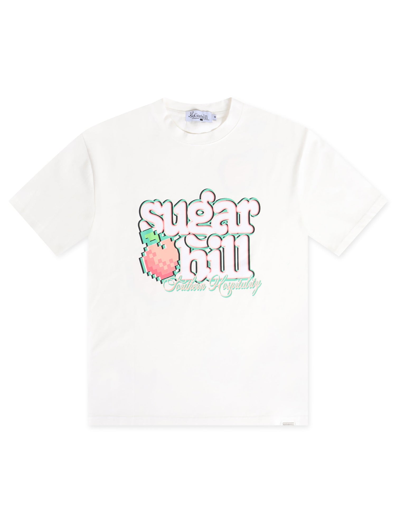 Sugarhill Peaches T-Shirt - White by Denim Exchange