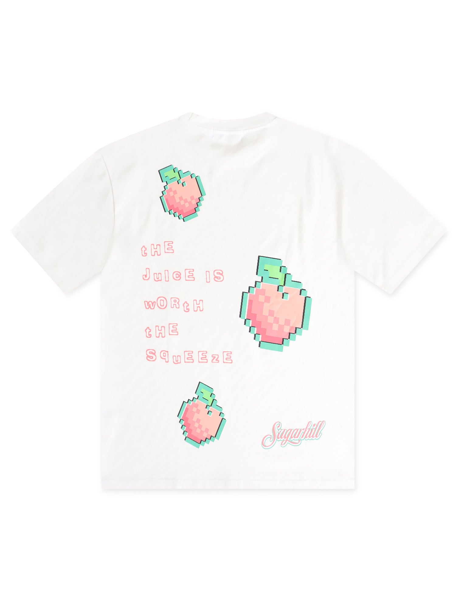Sugarhill Peaches T-Shirt - White by Denim Exchange