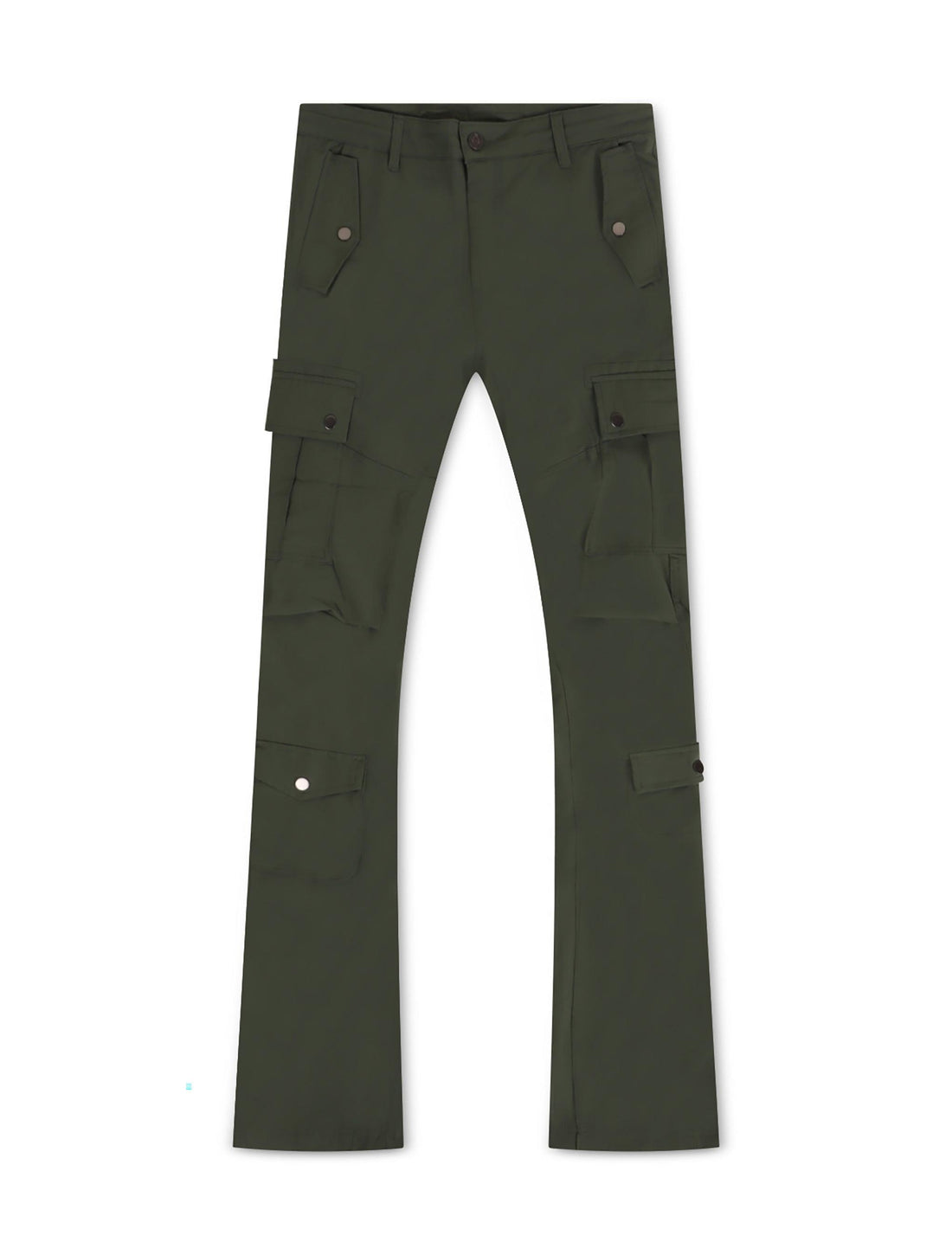 Jordan Craig Stacked Rodeo Polyester Cargo Pants - Olive by Denim Exchange