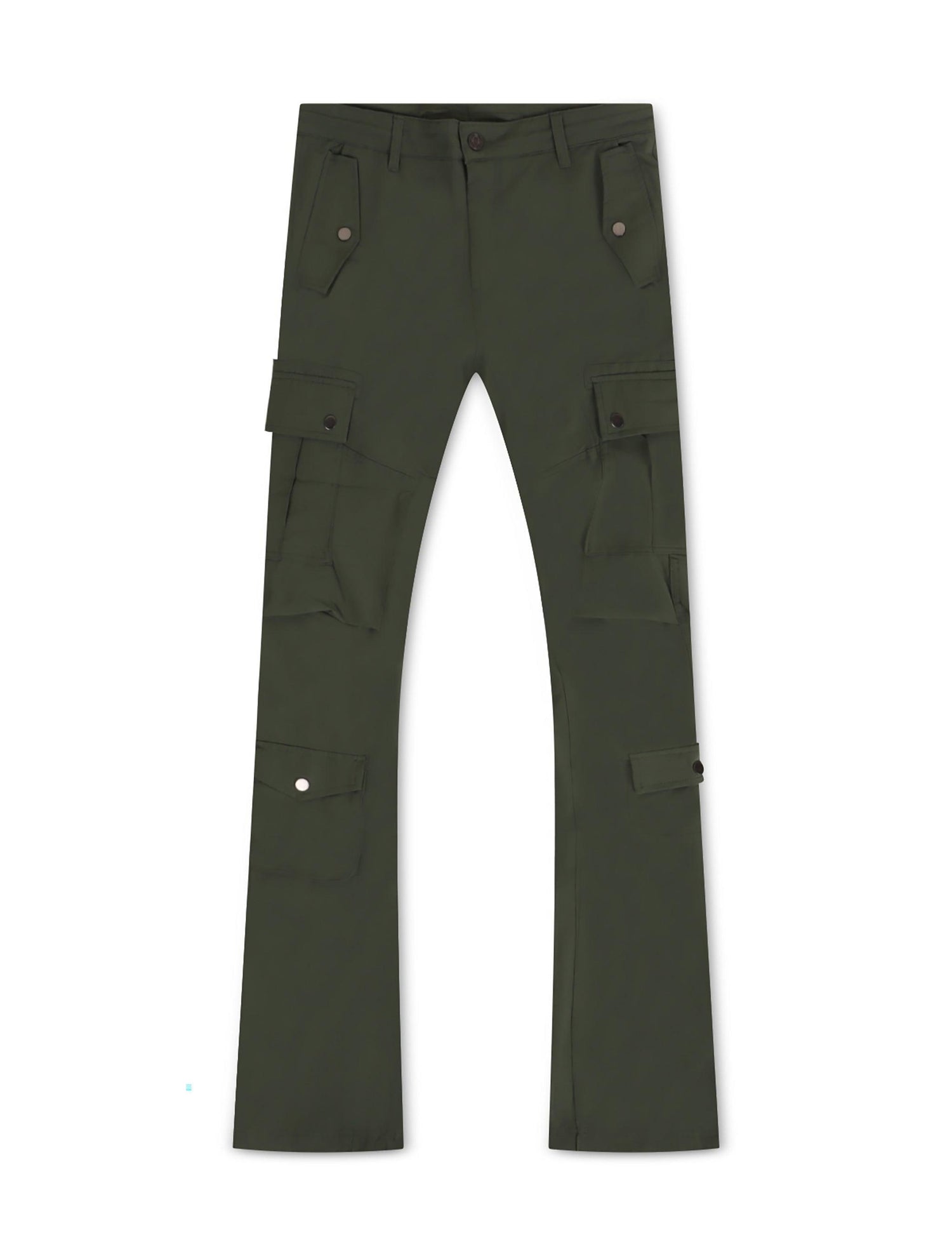 Jordan Craig Stacked Rodeo Polyester Cargo Pants - Olive by Denim Exchange